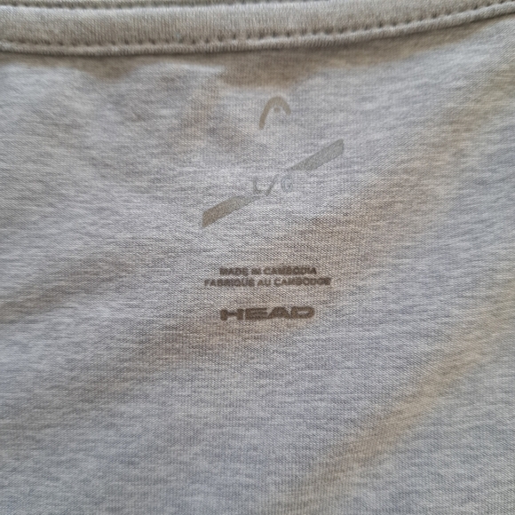 Head Active Short Sleeved Tee Women's Large Grey Workout Top NWT - Picture 8 of 10